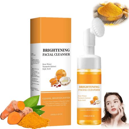 EELHOE Turmeric Face Cleanser Pore Tightening Oil Control Moisturizing Non-Drying Facial Wash for Sensitive Skin & Oily Skin Car
