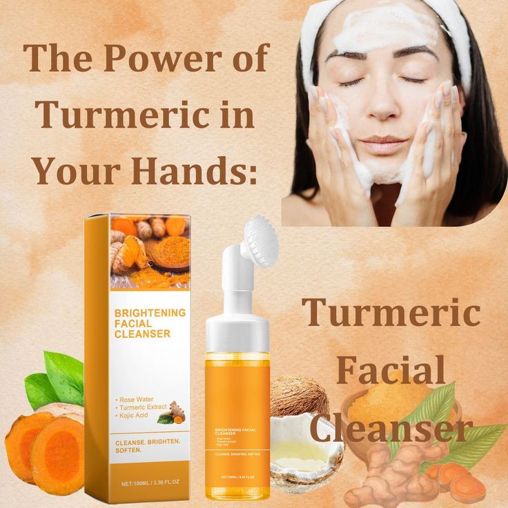 EELHOE Turmeric Face Cleanser Pore Tightening Oil Control Moisturizing Non-Drying Facial Wash for Sensitive Skin & Oily Skin Car