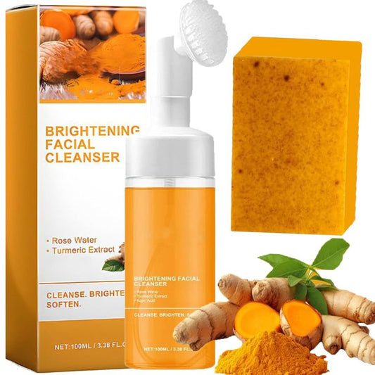 EELHOE Turmeric Face Cleanser Pore Tightening Oil Control Moisturizing Non-Drying Facial Wash for Sensitive Skin & Oily Skin Car